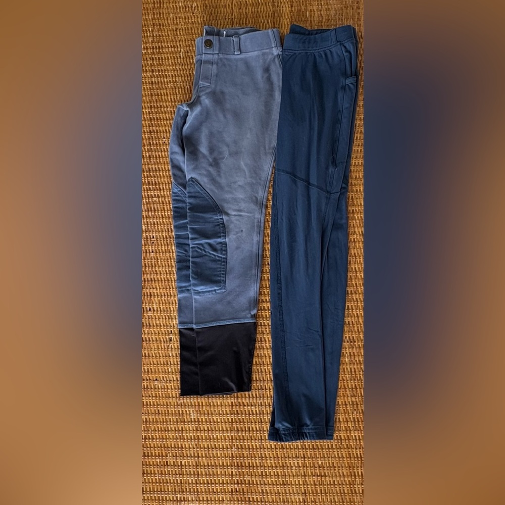 Two-Tone Blue and Black Riding Breeches